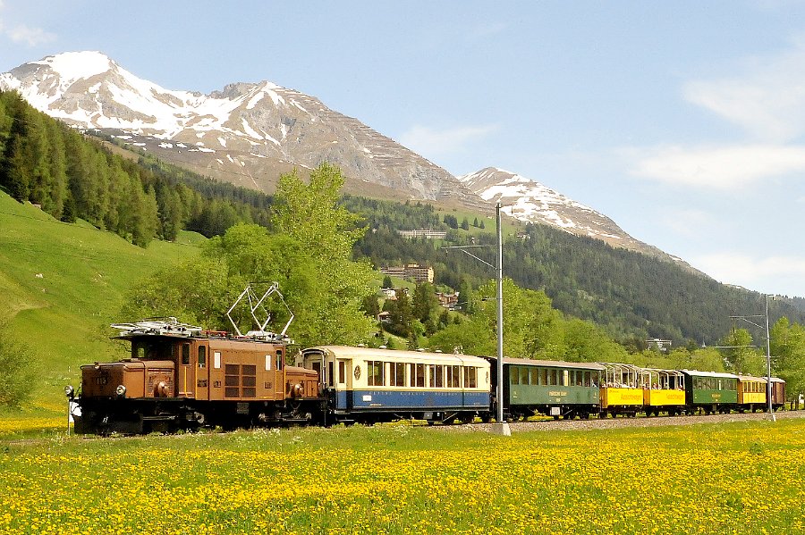 2019.06.11 RhB Ge 6-6 I 415 Krokodil von Davos nach Filisur und zurück (3)